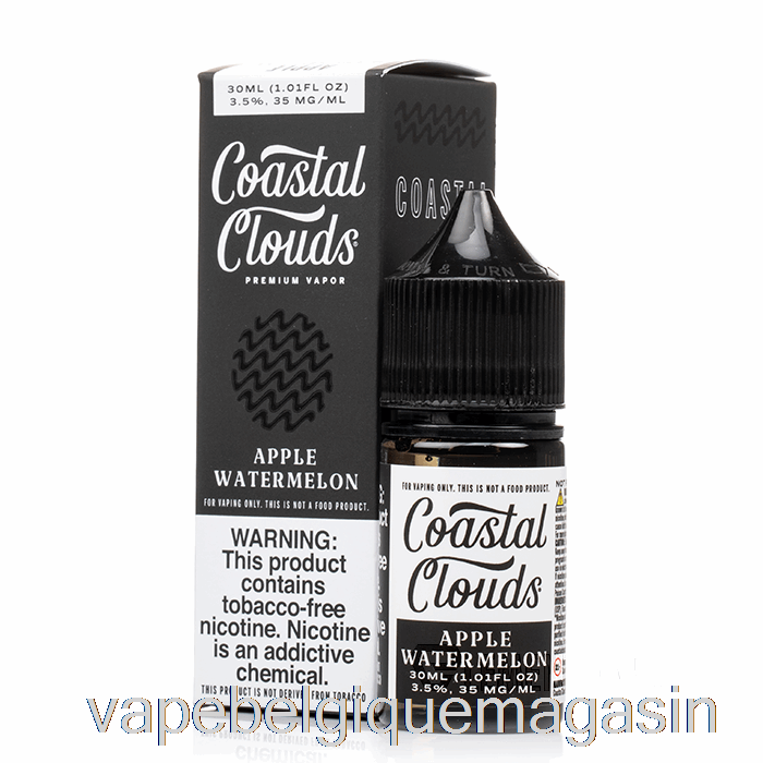 Vape Jetable Pomme Pastèque Sel - Coast Cloud Co. - 30 Ml 35 Mg